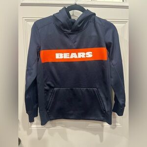Nike Navy and Orange NFL Hoodie Chicago Bears